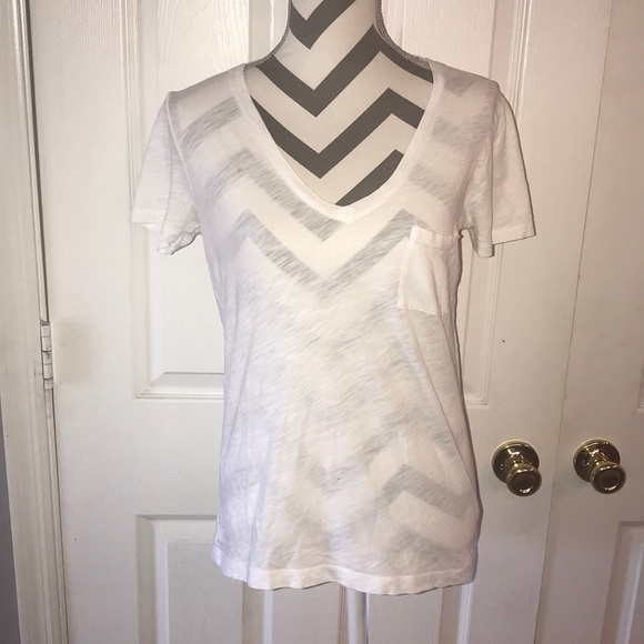 Madewell Tops - Madewell Cotton Solid Pocket Tee S